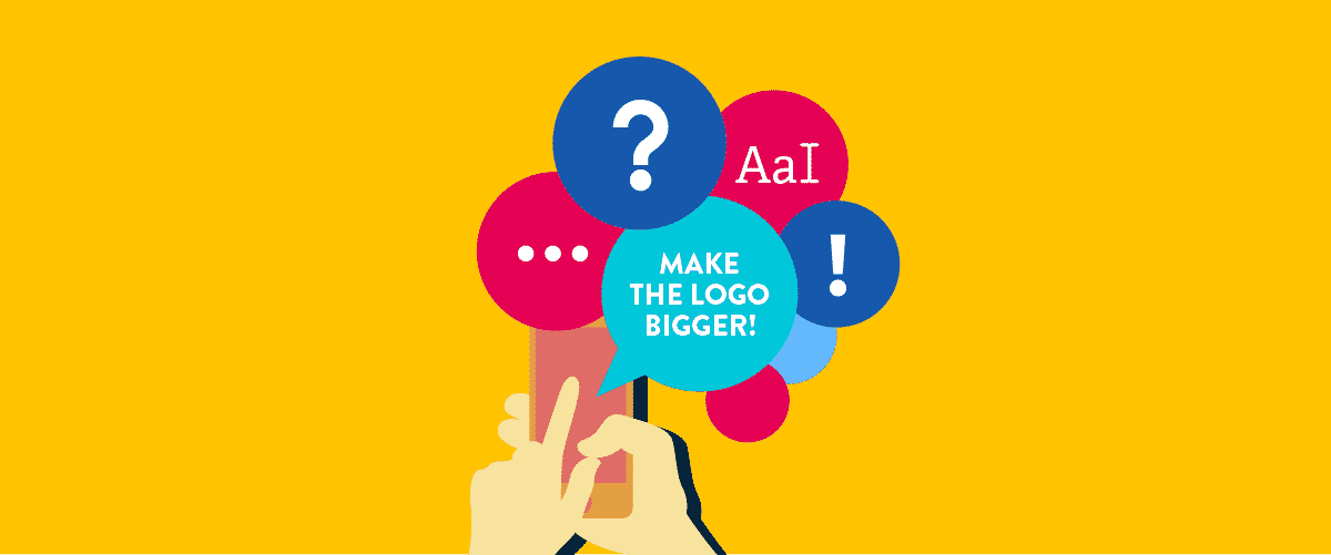 web design feedback: make logo bigger
