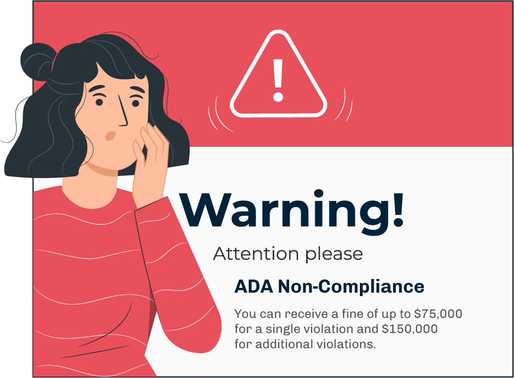 ADA Non compliance warning 